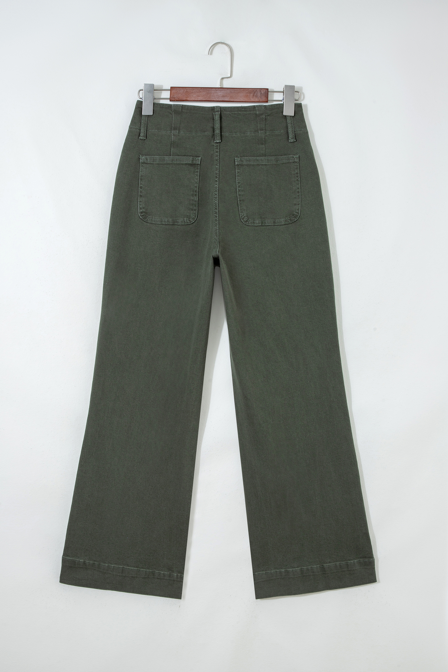 Bonbon 2-Button High Waist Flared Bottom Jeans