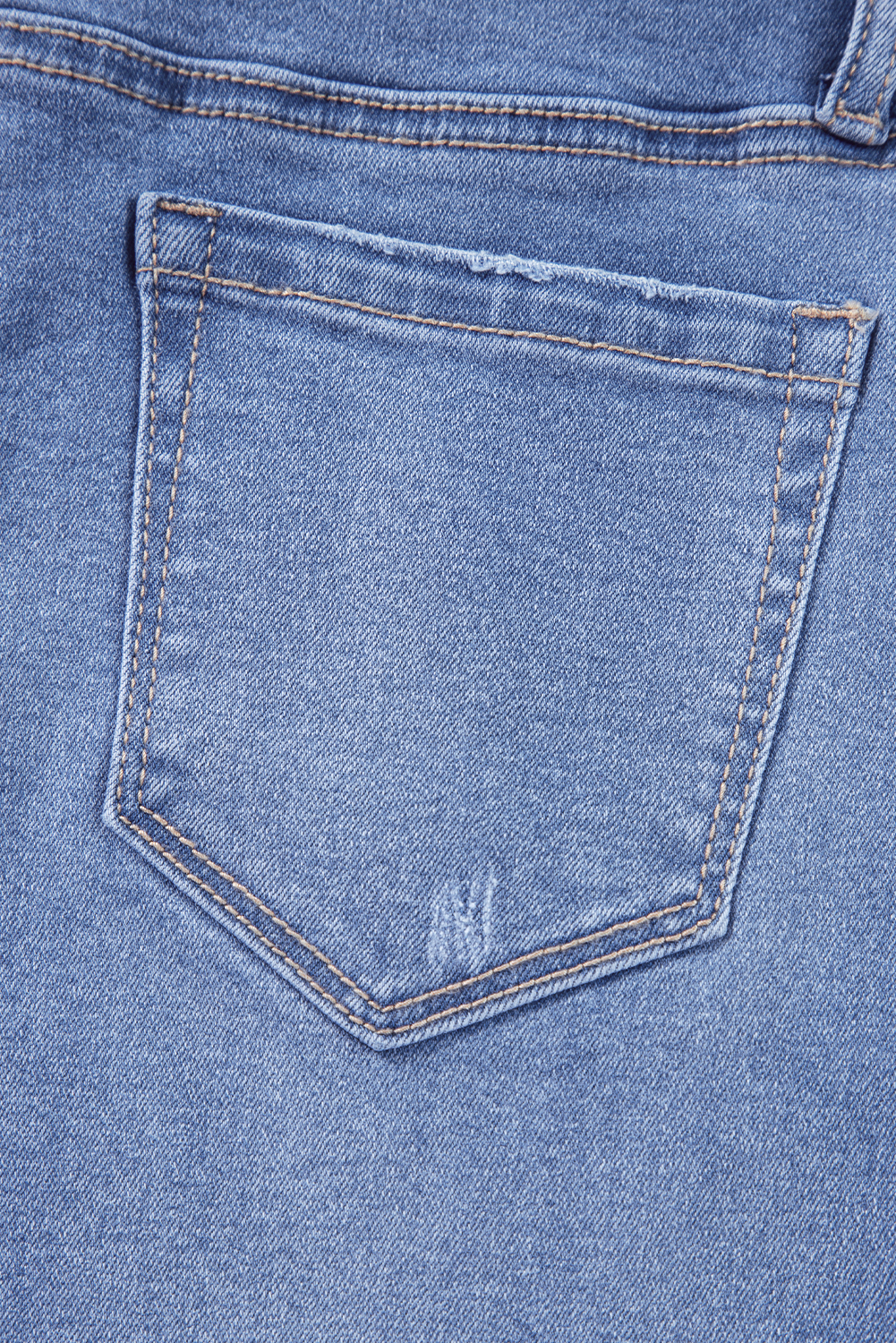 Beau Blue Loose Straight Leg Cropped High Waist Jeans