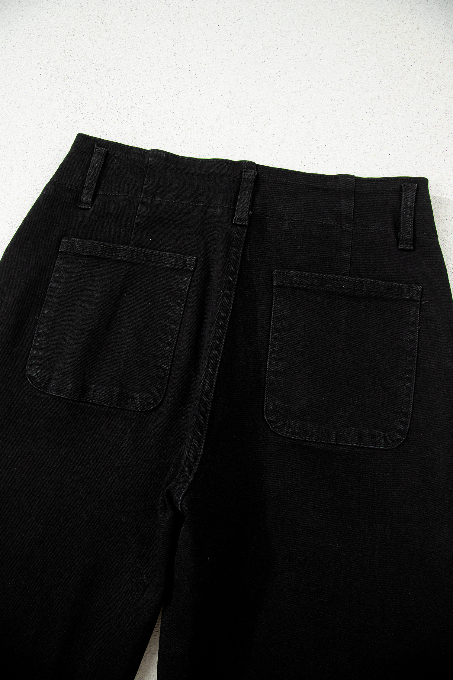 Bonbon 2-Button High Waist Flared Bottom Jeans