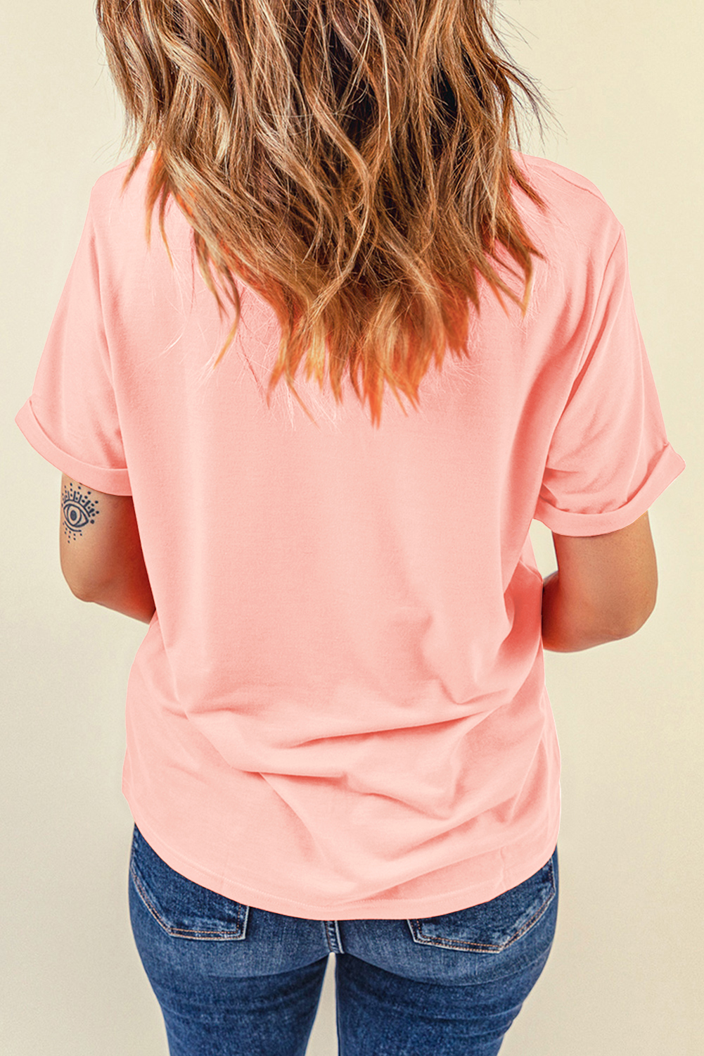 Pink NASHVILLE MUSIC CITY Guitar Graphic T Shirt