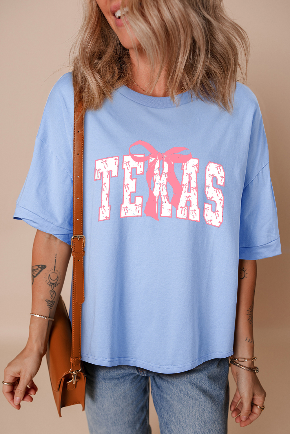 Black Loose Half Sleeve Hi Low Hem T Shirt