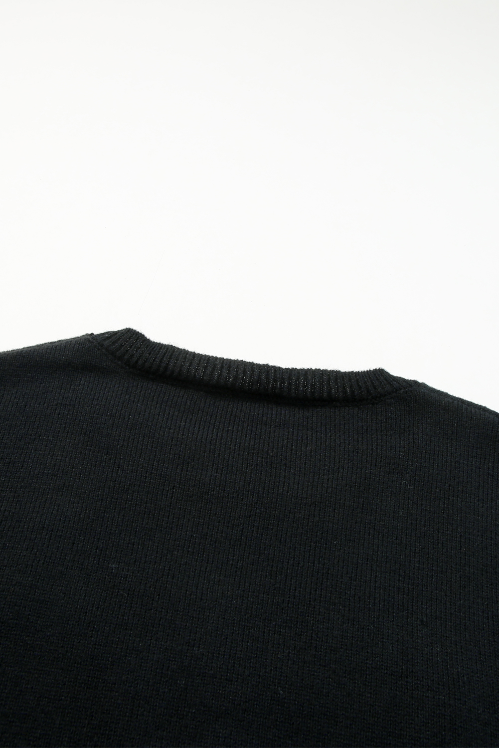 White Merry & Bright Round Neck Casual Sweater