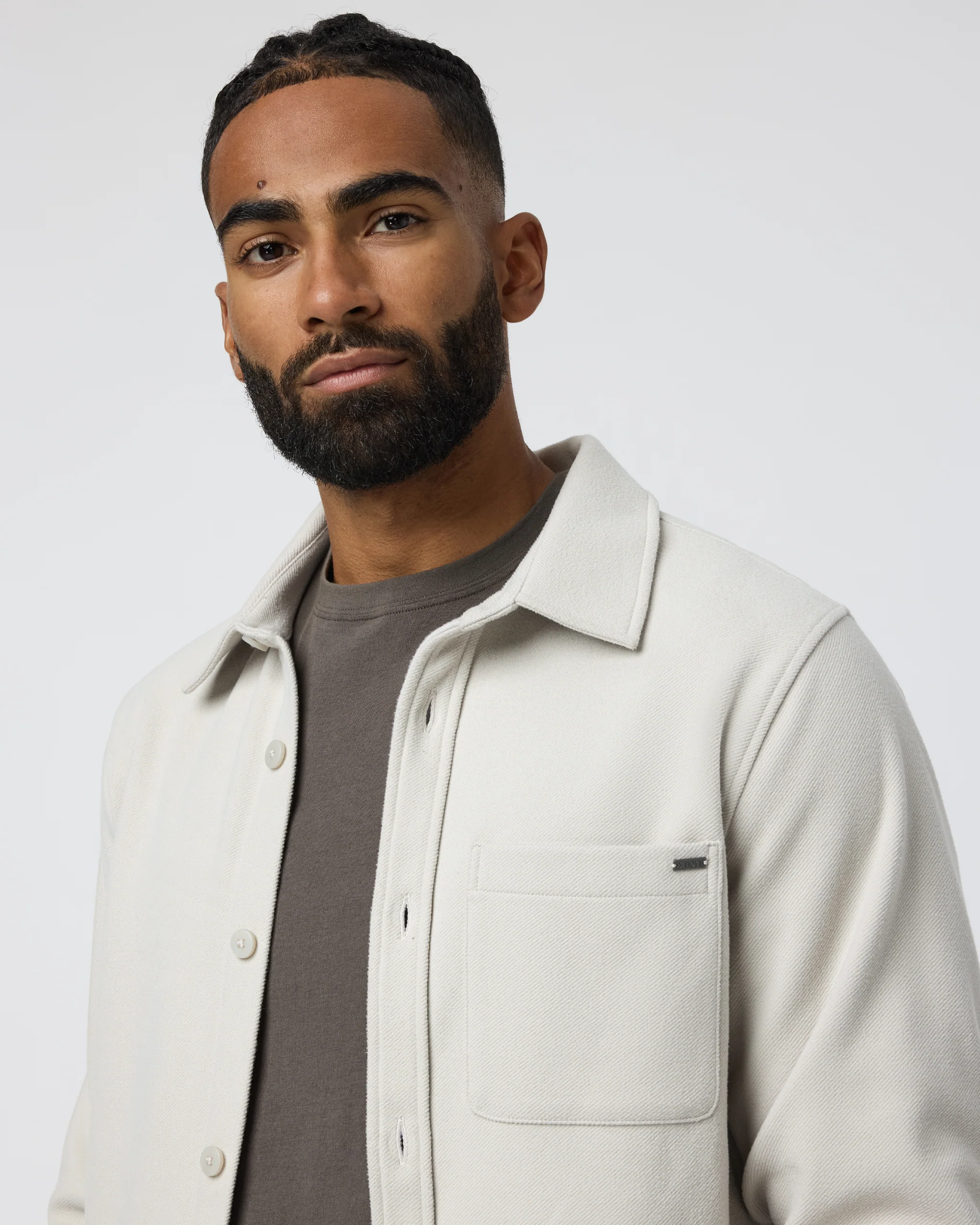 Beldon Shirt Jacket Knit Twill - Vuori Warehouse Sale​