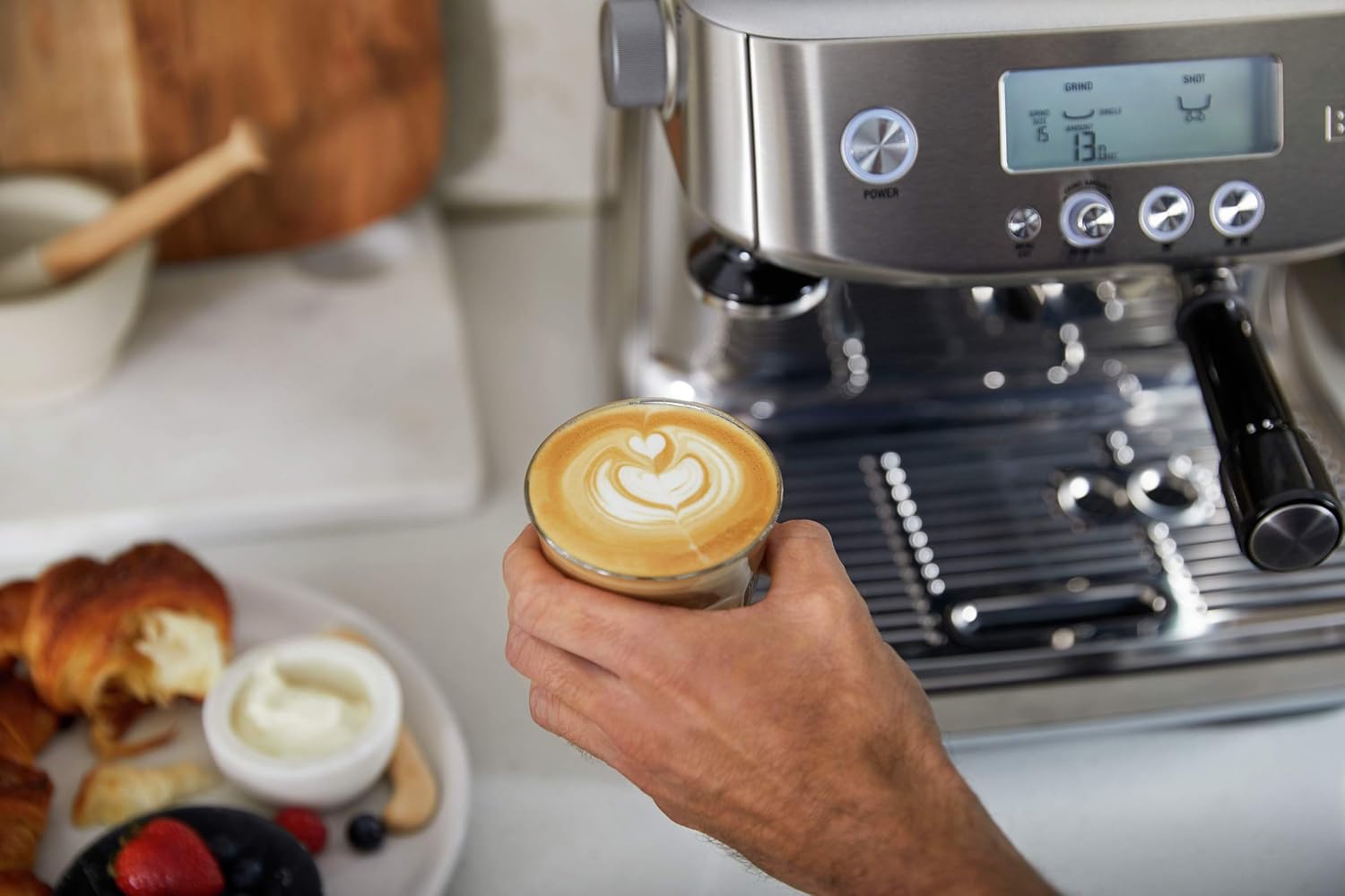 BREVILLE Barista Pro Espresso Machine BES878BSS - Steel