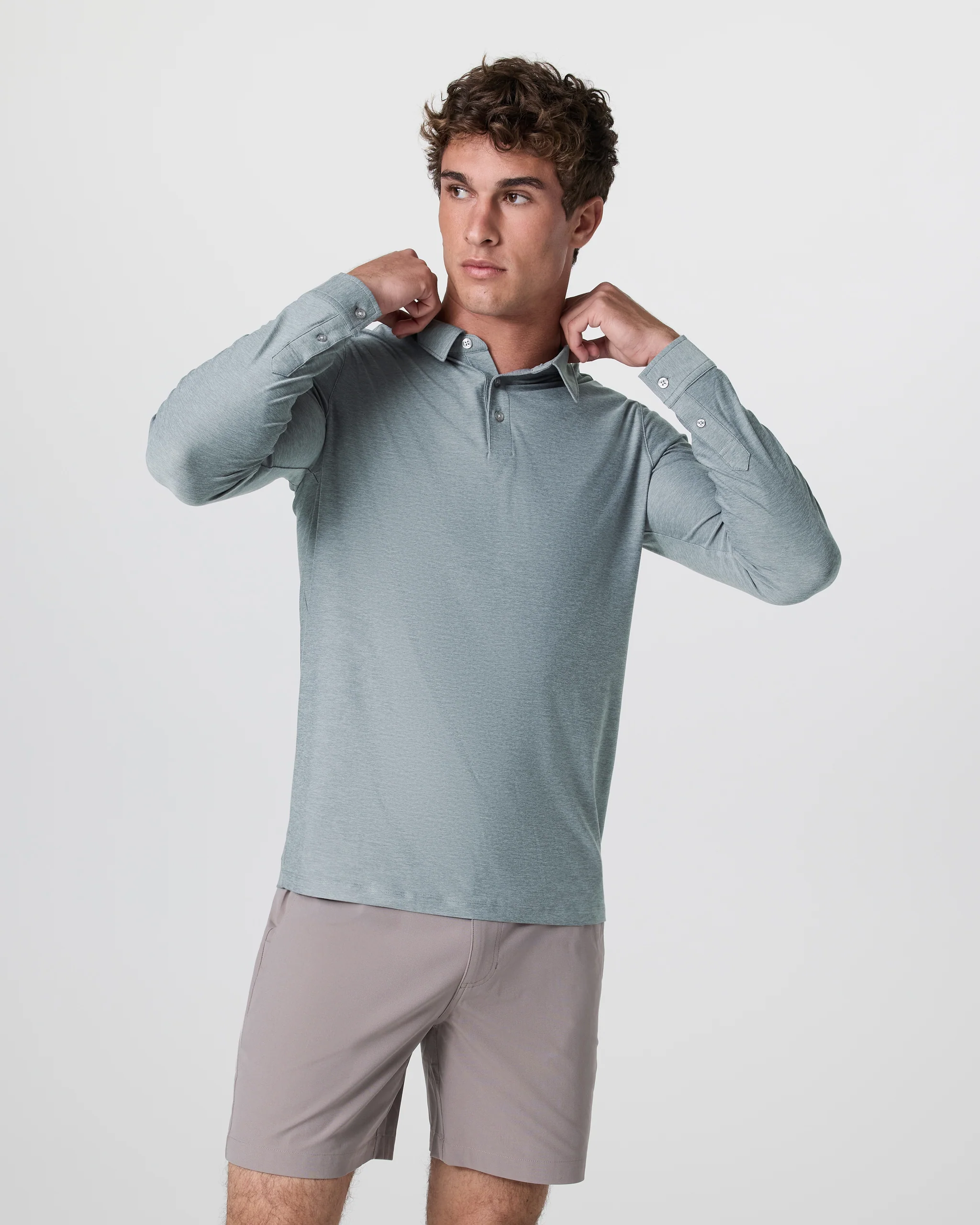 Long Sleeve Strato Tech Polo - Vuori Warehouse Sale​