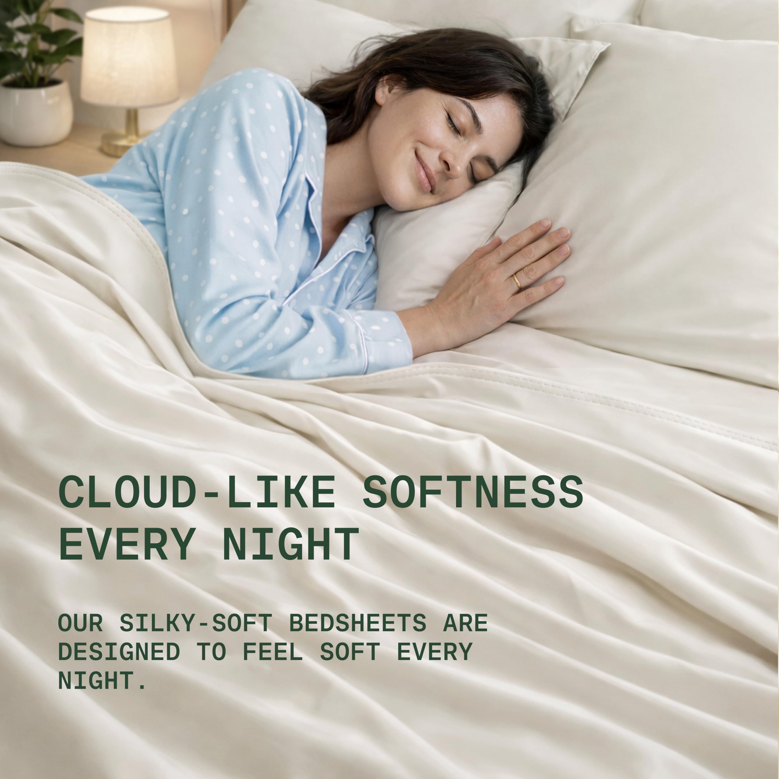 TRUE BAMBOO King Size Sheets Set - Silky Soft & Cooling 4 Piece