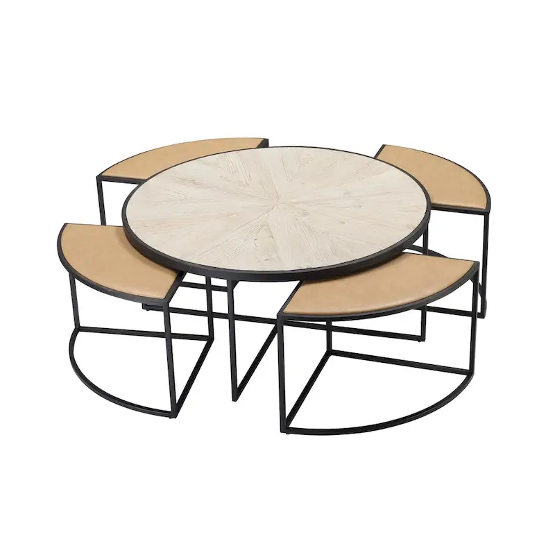 Burnham Home Olivia 5-Piece Coffee Table Set