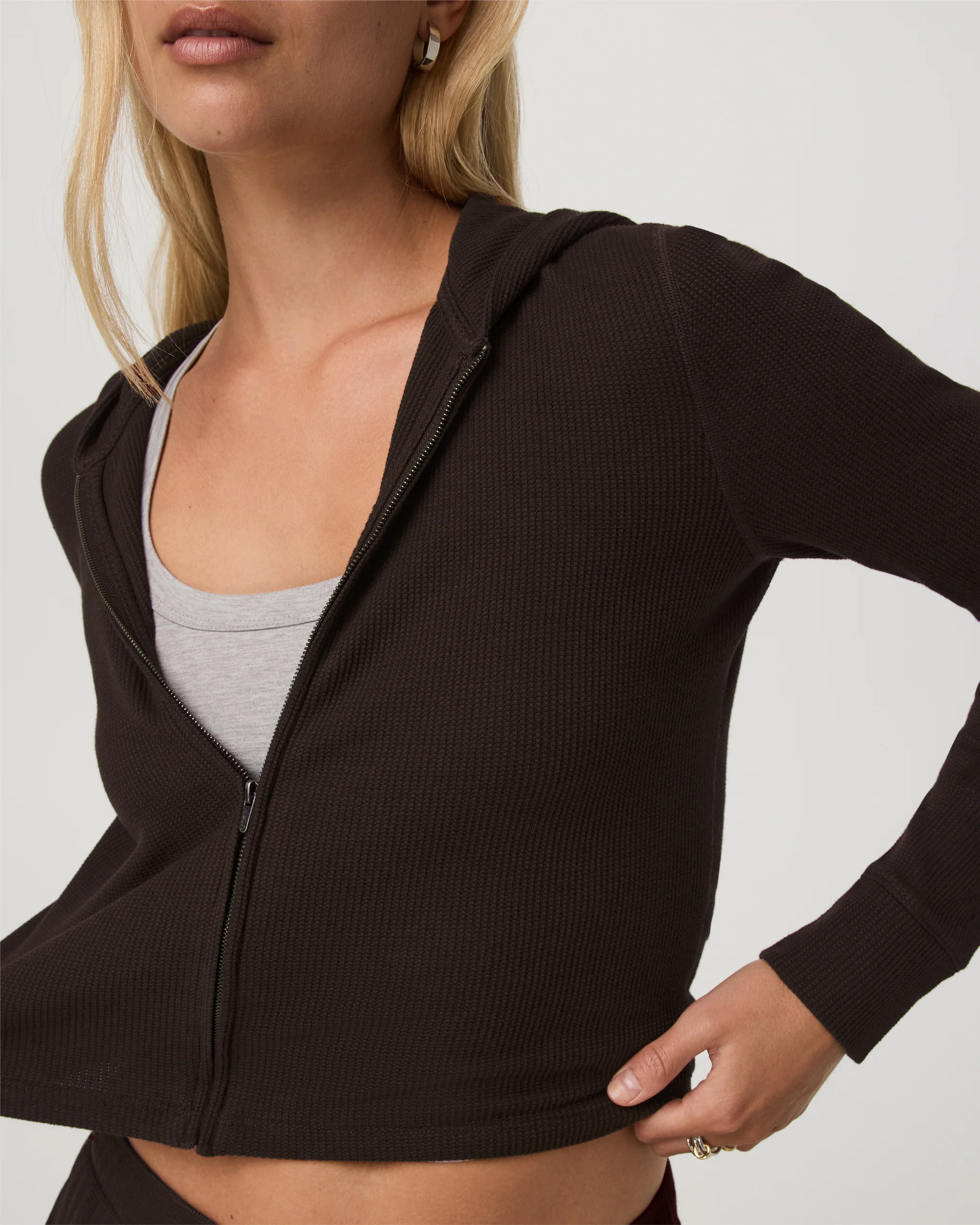 Waffle Full Zip Hoodie - Vuori Warehouse Sale​