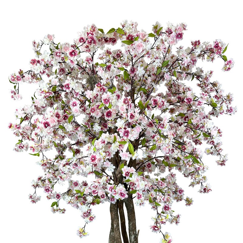 6.5' Faux Cherry Blossom Tree in Fiberstone Pot