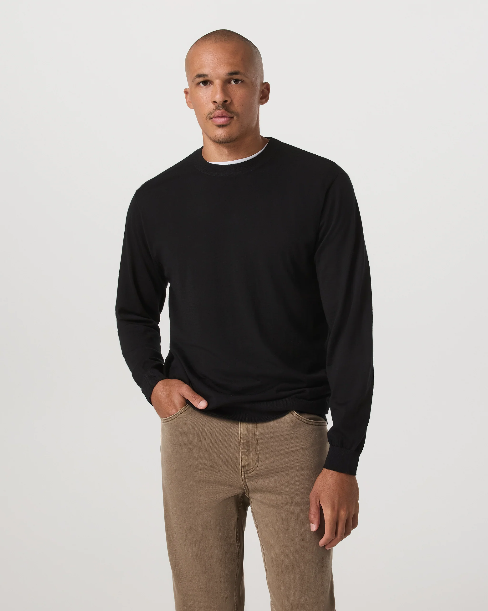 Merino Fine Gauge Wool Sweater - Vuori Warehouse Sale​