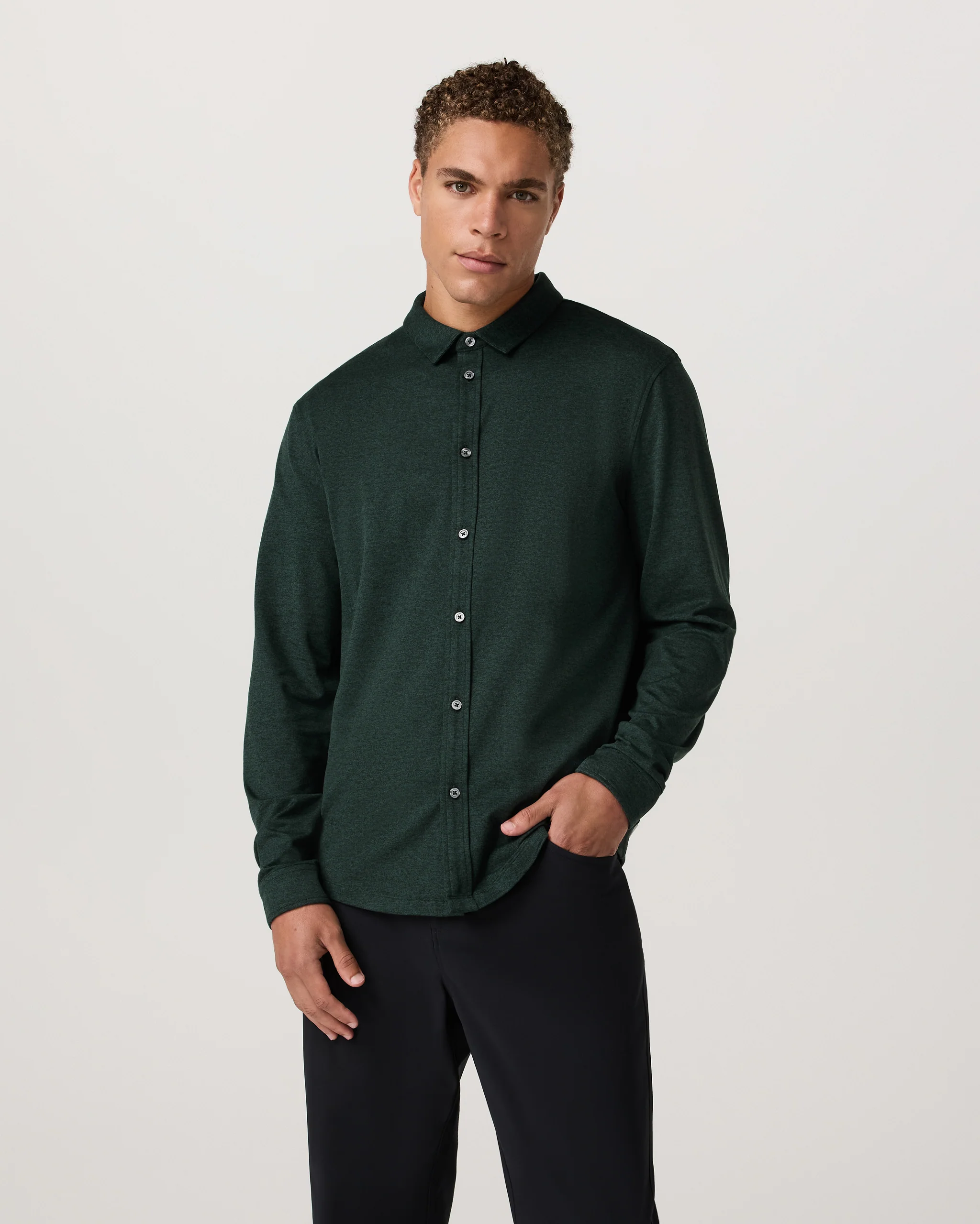 Long Sleeve Ponto Button Down Shirt - Vuori Warehouse Sale​