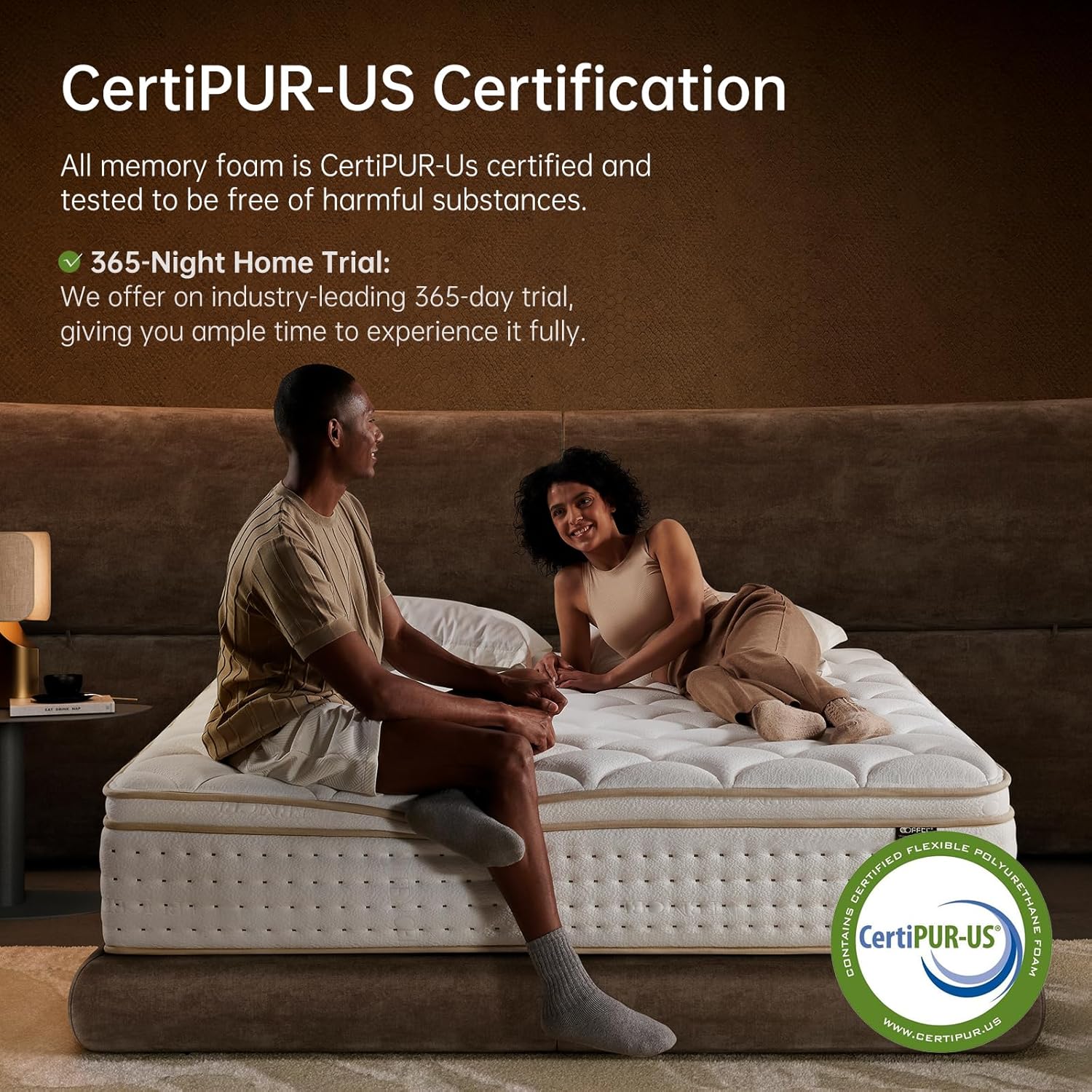 OFFTR Z Queen Mattress 14 Inch – Medium Firm Hybrid Memory Foam