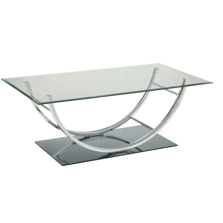 Nyvian 2 - Piece Glass Top Living Room Table Set