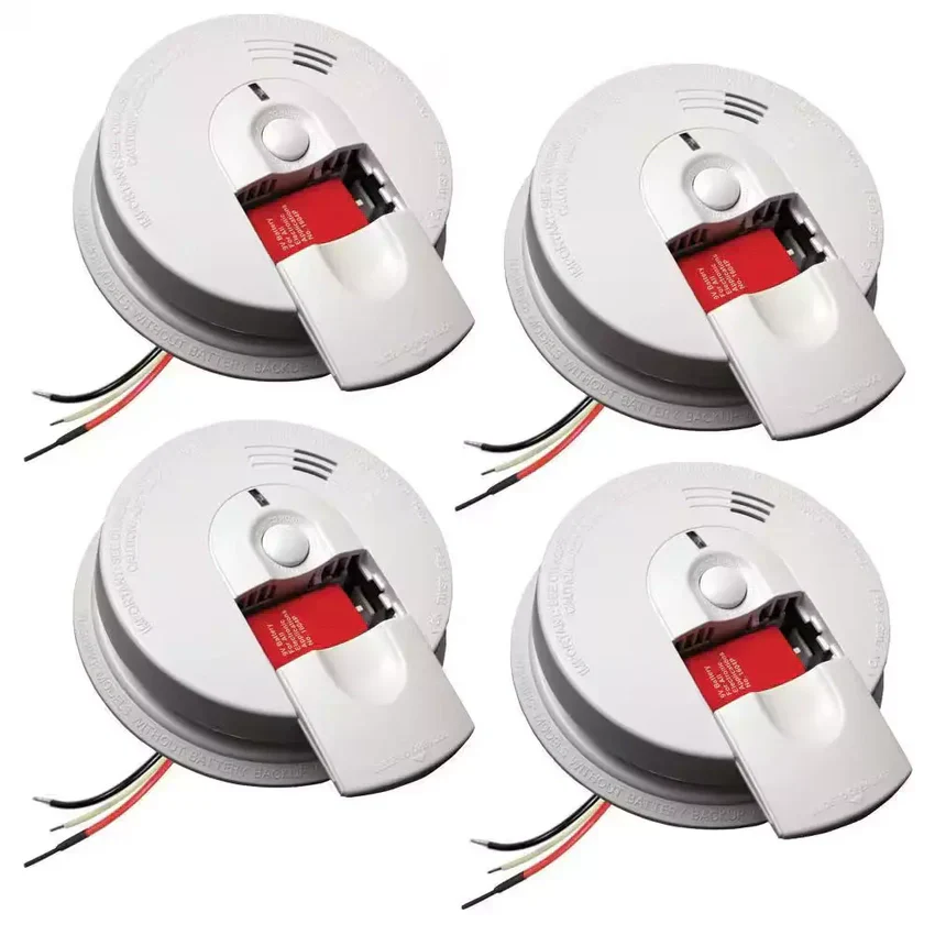 2025 Firex 4-Pack Hardwired Smoke Detector with Ionization Sensor