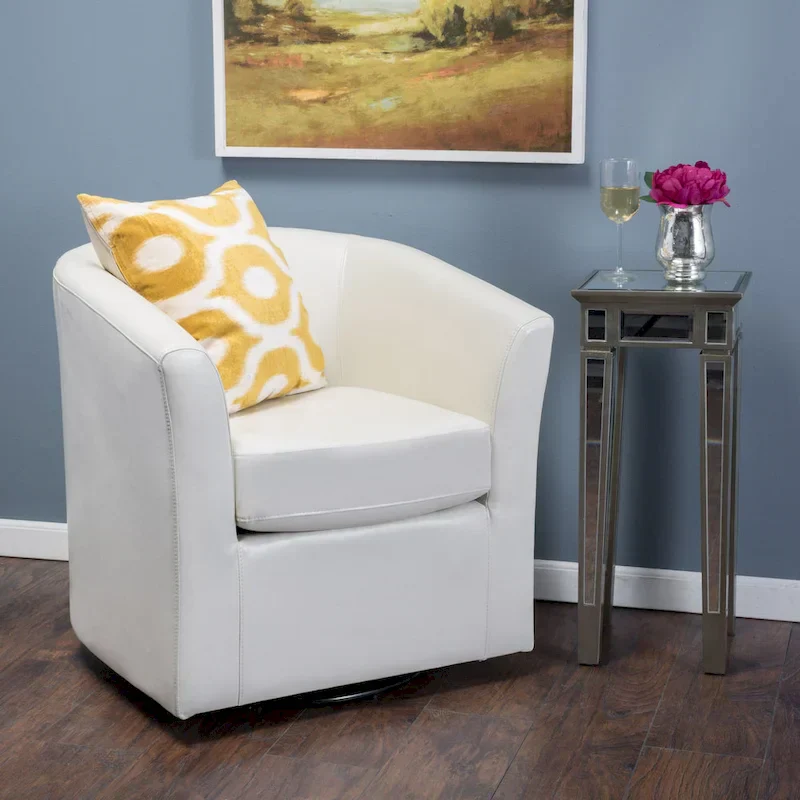 Christopher Knight Home Daymian Swivel Club Chair - Dimensions: 29