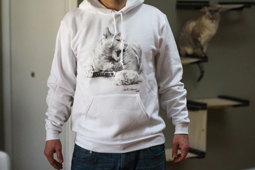 Bronson Pencil Drawing by Ferhat Edizkan Hoodie