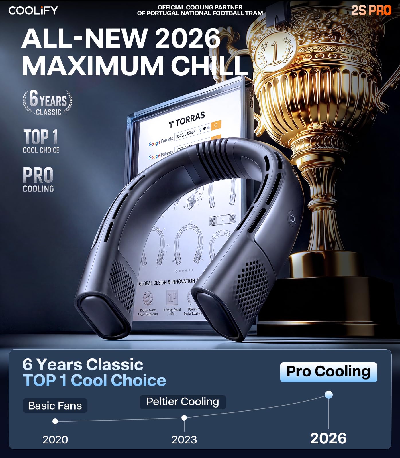 TORRAS COOLiFY 2026 Neck Air Conditioner - Personal Cooler