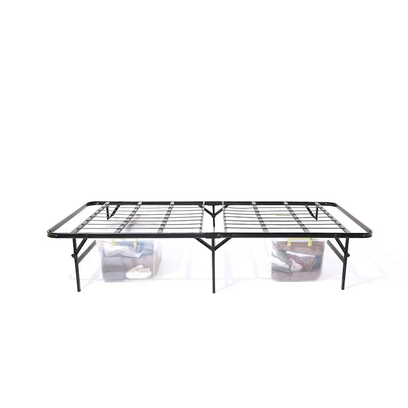 Brookside Foldable Full-Size Platform Bed Frame with Integrated Box Spring