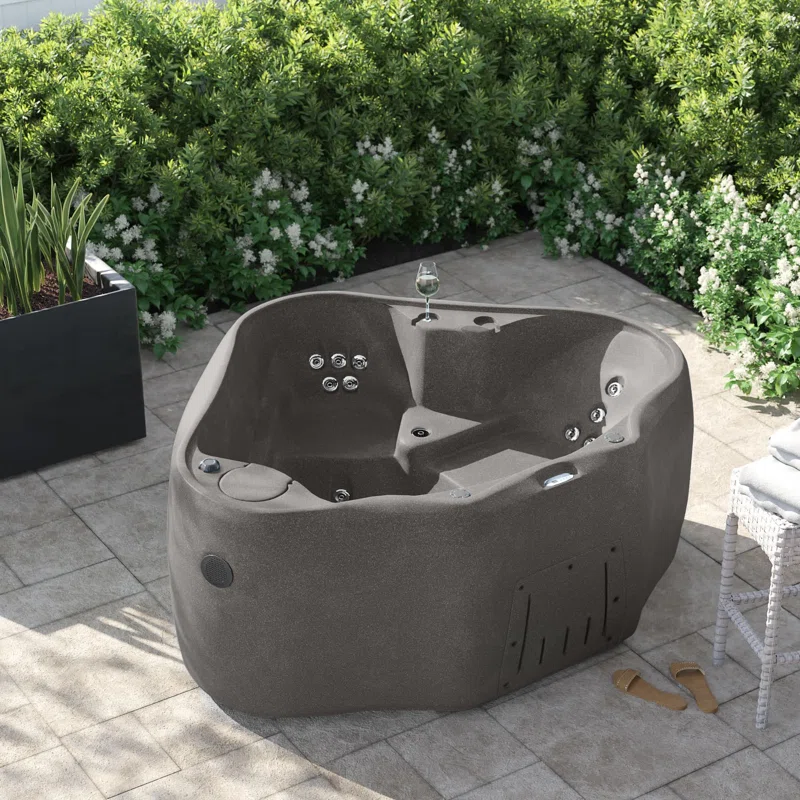 💥Clearance Sale🔥Select AR300 2-Person 20-Jet Oval Plug & Play Hot Tub with LED Waterfall, powered by Jacuzzi Pumps