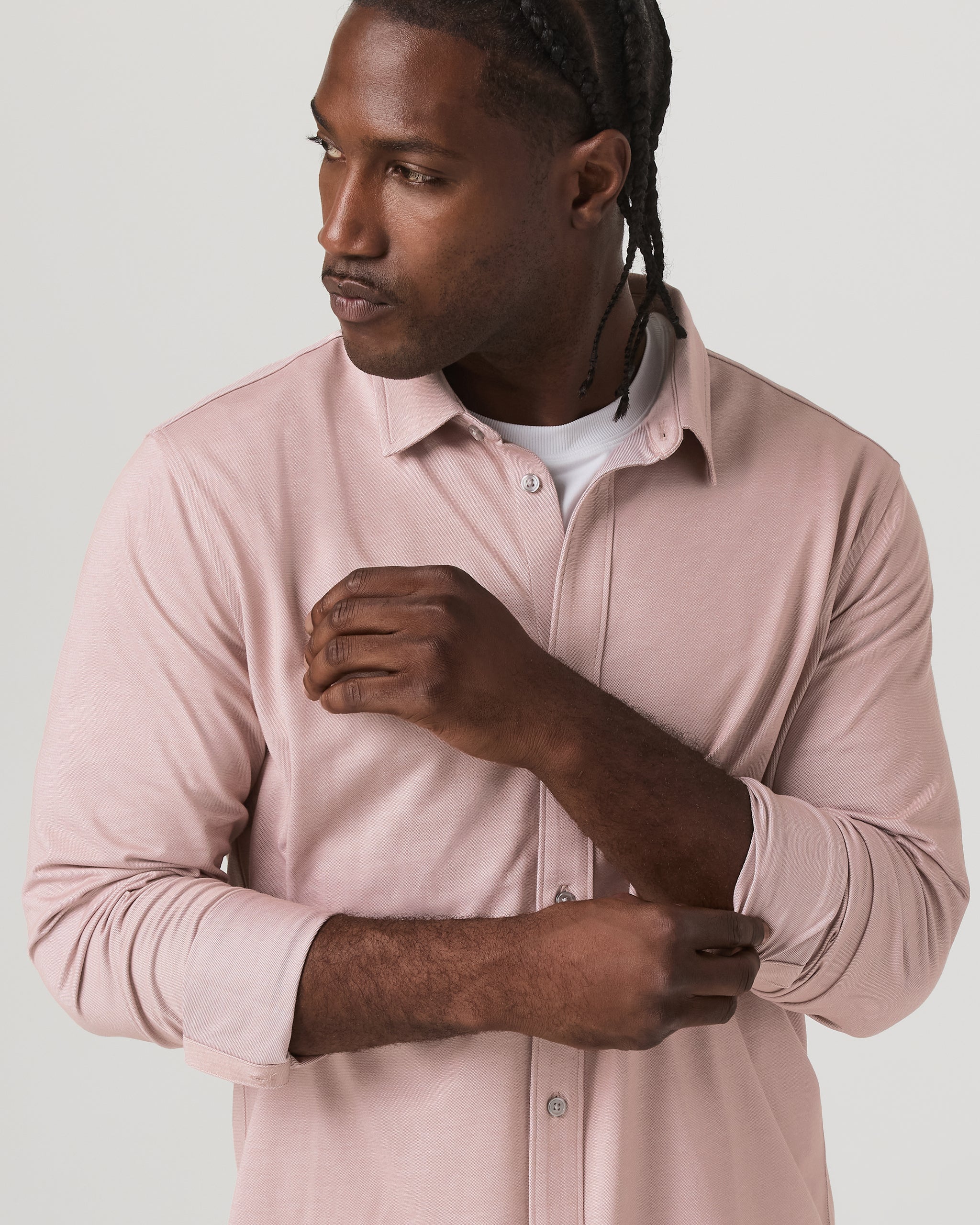 Long Sleeve Knit Oxford Button Down - Classic Fit - Vuori Warehouse Sale​
