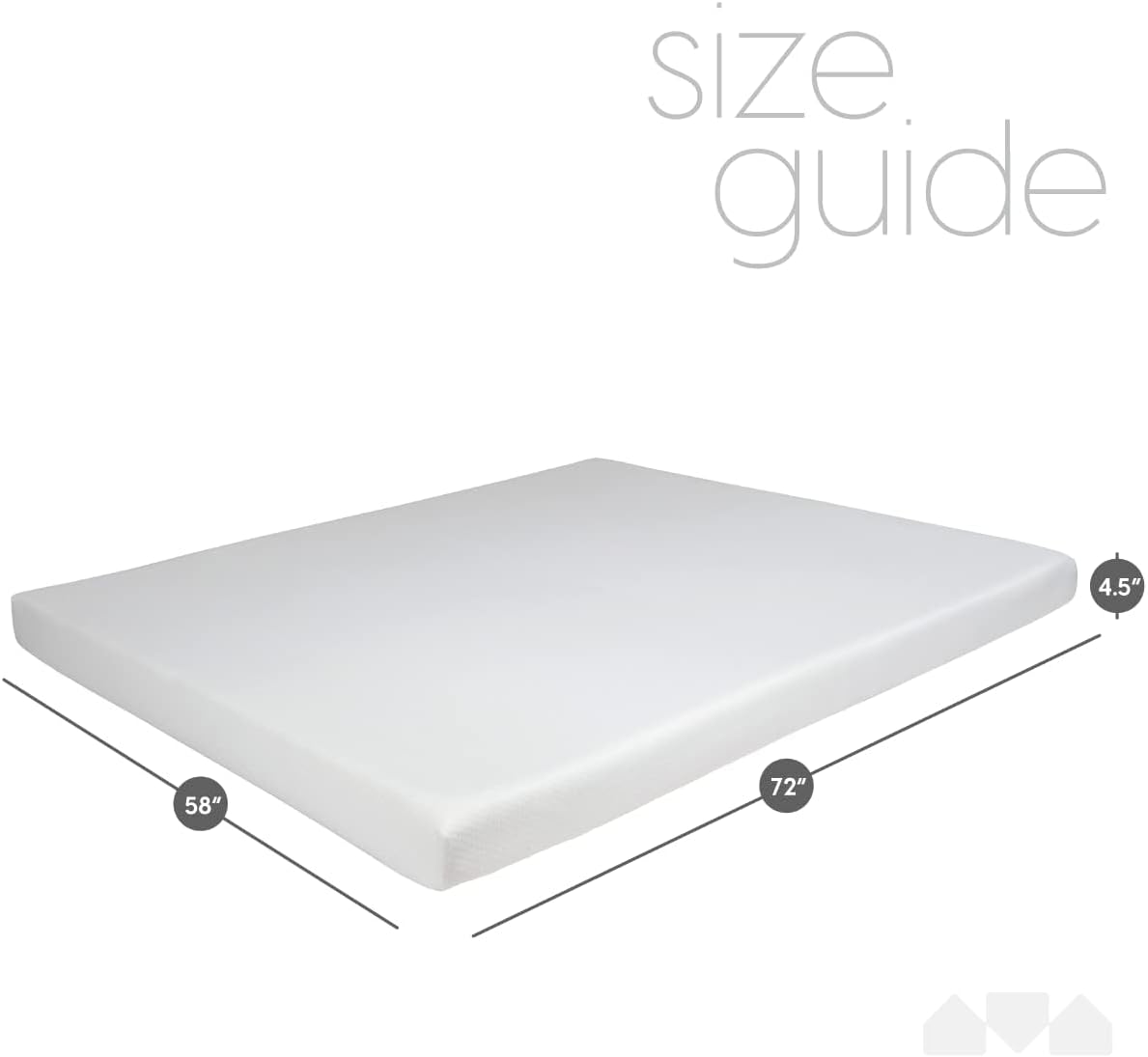 MILLIARD 4.5-Inch Memory Foam Mattress for Queen Sofa Bed
