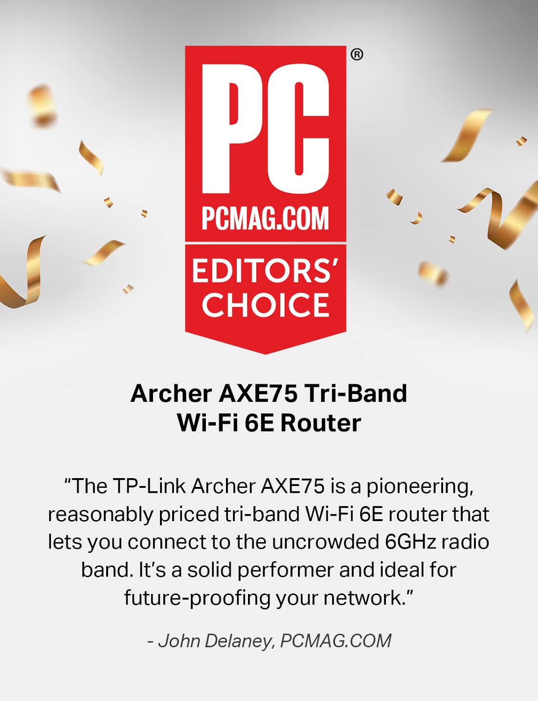 TP-LINK AXE5400 Tri-Band WiFi 6E Router - Archer AXE75