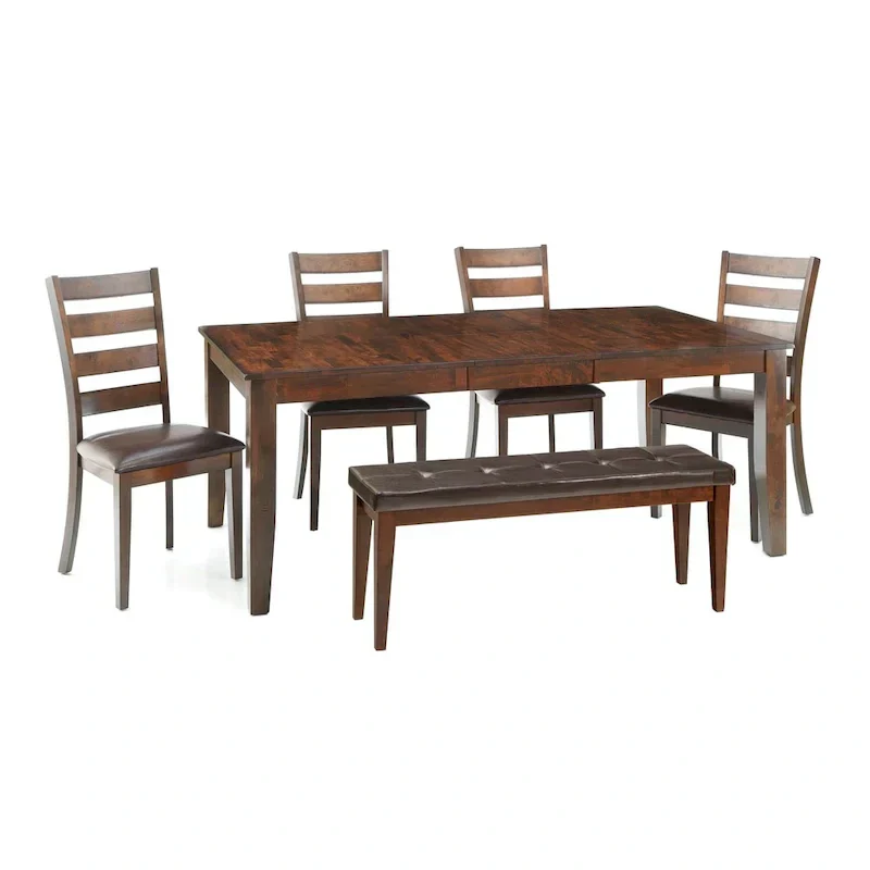 Kona Brandy Upholstered Backless Dining Bench