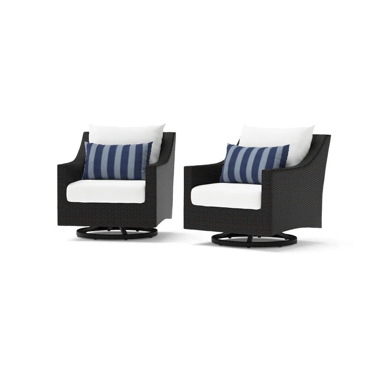 Fionnula Swivel Patio Chair with Cushions