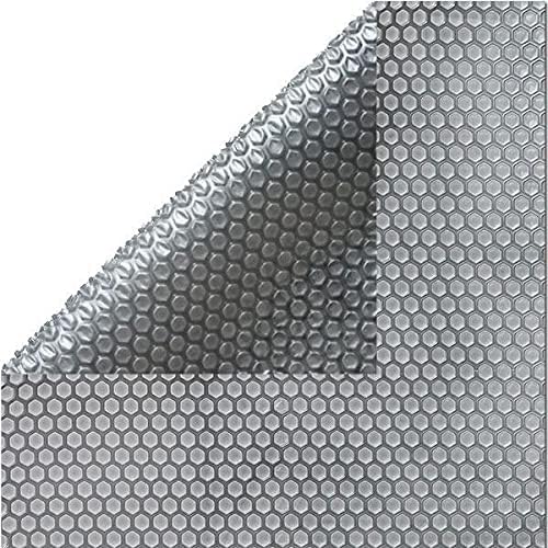 In The Swim 24' x 40' Ultra Silver Rectangle Solar Pool Cover 16 Mil for Solar Heating Above Ground Pools and Inground Pools