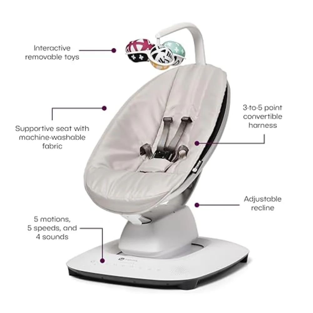 4MOMS Mamaroo Bluetooth Baby Swing with 5 Motions