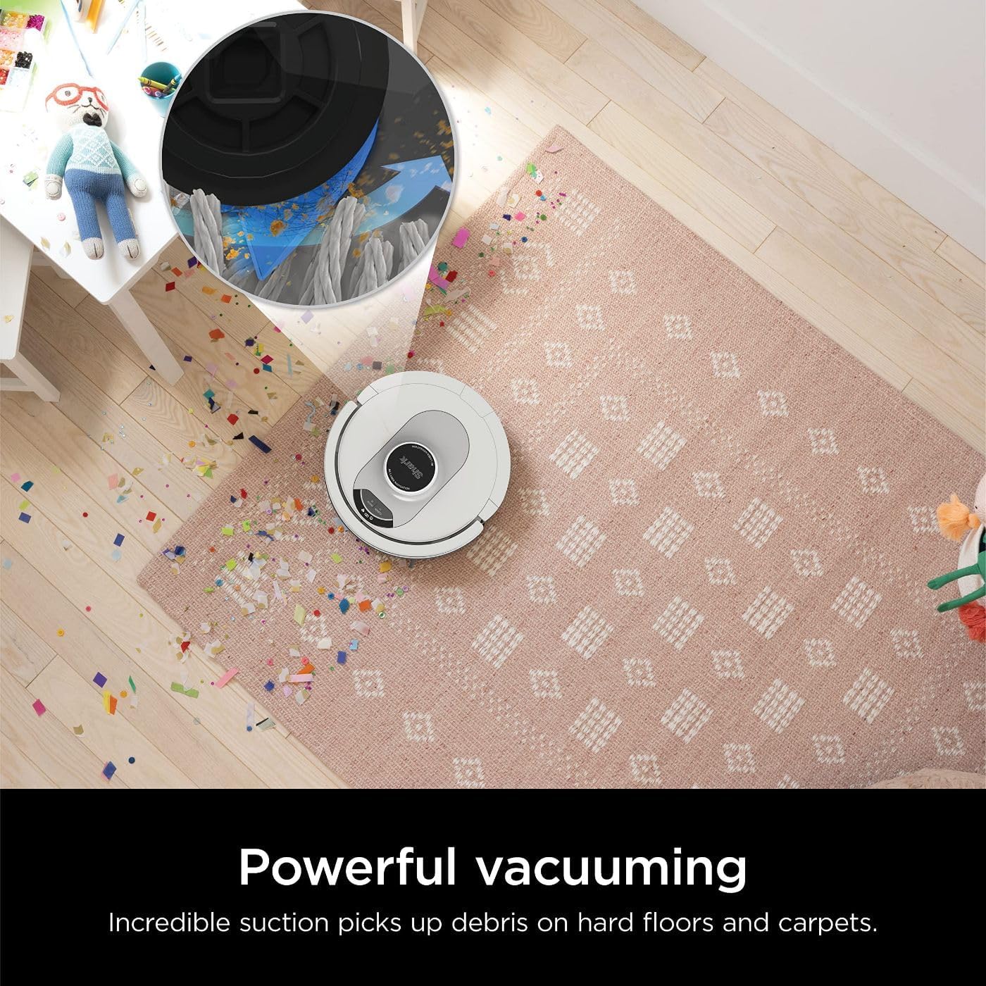 Shark RV1001AE IQ Robot Self-Empty XL, Robot Vacuum with IQ Navigation, Home Mapping, Self-Cleaning Brushroll, Wi-Fi Connected, Works with Alexa