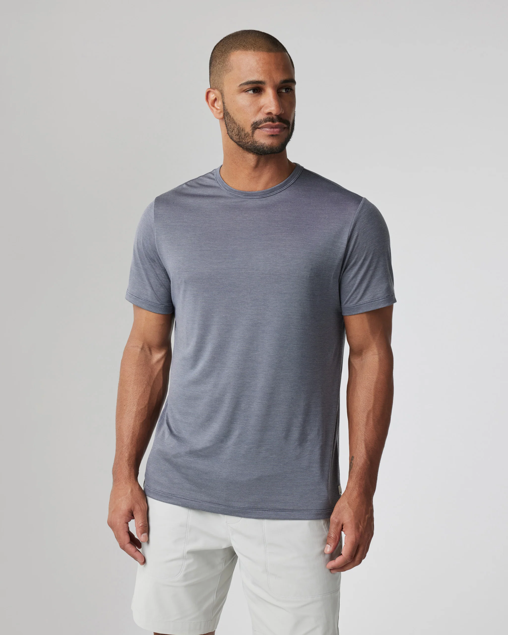 Short Sleeve Marina Stripe Tee - Vuori Warehouse Sale​