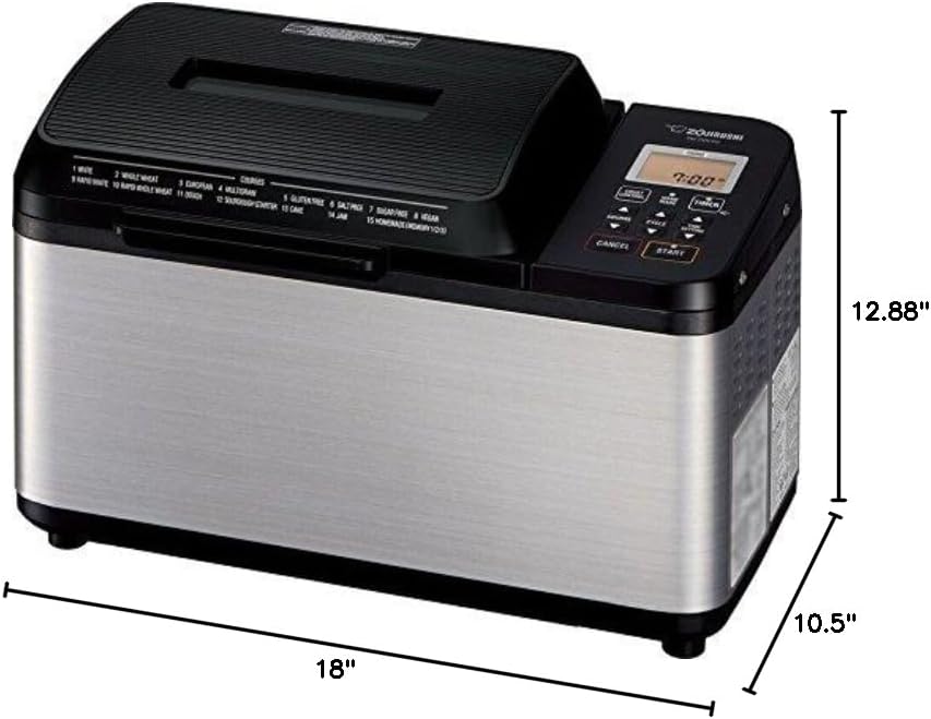 ZOJIRUSHI Bb-Pdc20Ba Breadmaker for 2 lb Loaves