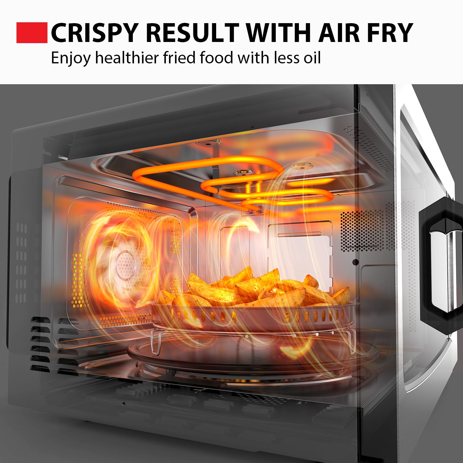 TOSHIBA Air Fryer Combo 4-in-1 Microwave Oven - 1000W