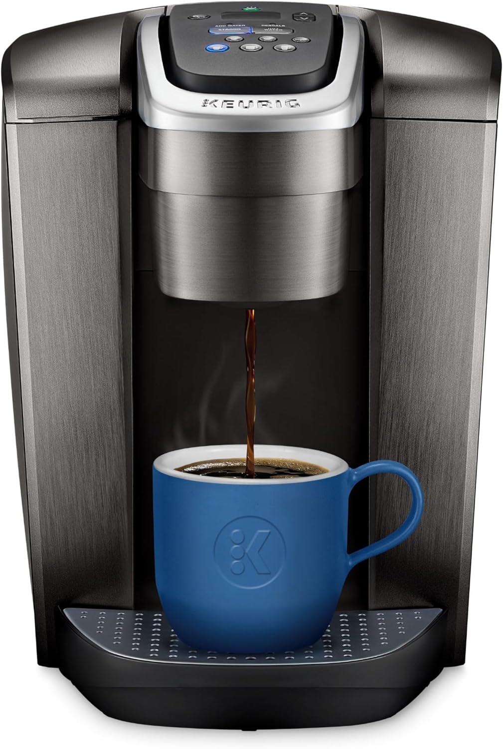 Keurig K-Elite Single Serve K-Cup Pod Coffee Maker, with Strength and Temperature Control, Iced Coffee Capability, 8 to 12oz Brew Size, Programmable, Brushed Gold
