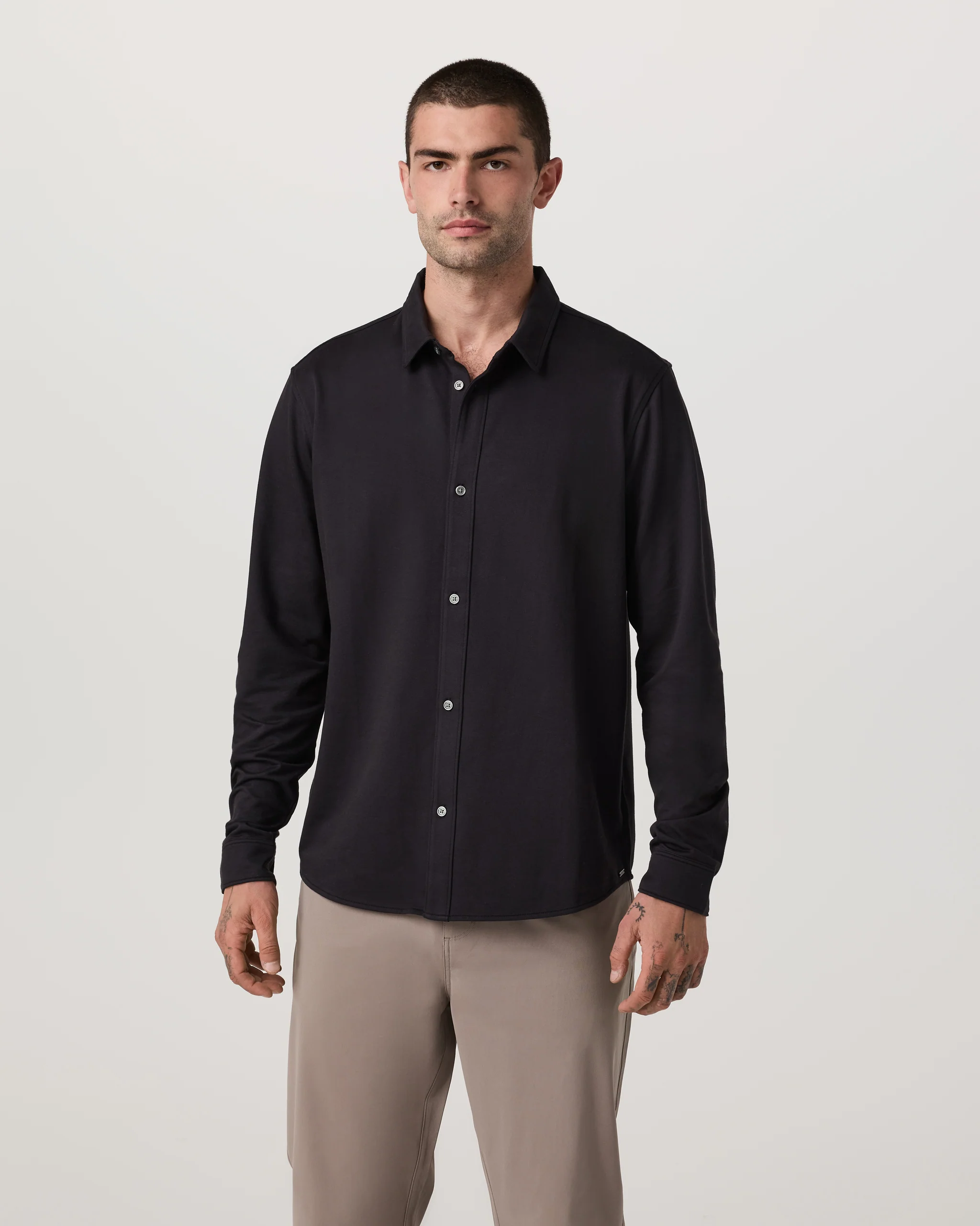 Long Sleeve Knit Oxford Button Down - Classic Fit - Vuori Warehouse Sale​