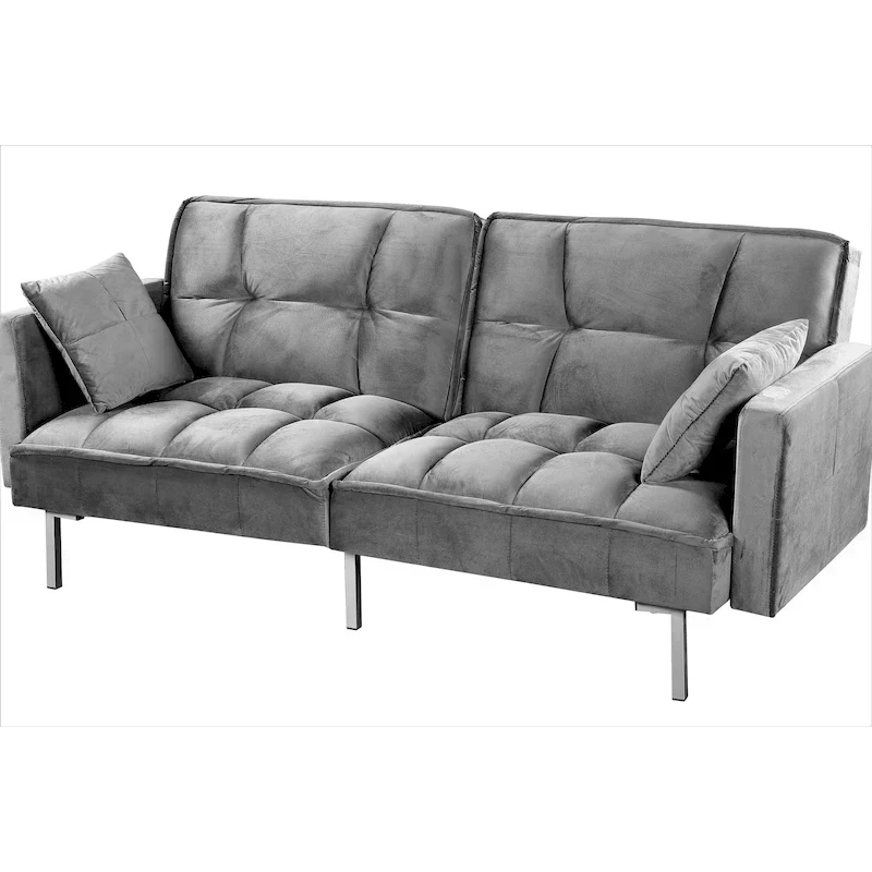 Bernal 75.6-Inch Velvet Sleeper Sofa Bed