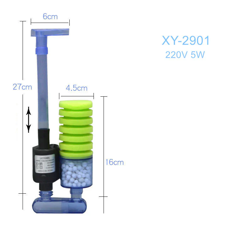 Aquarium Sponge Filter with Submersible Pump
