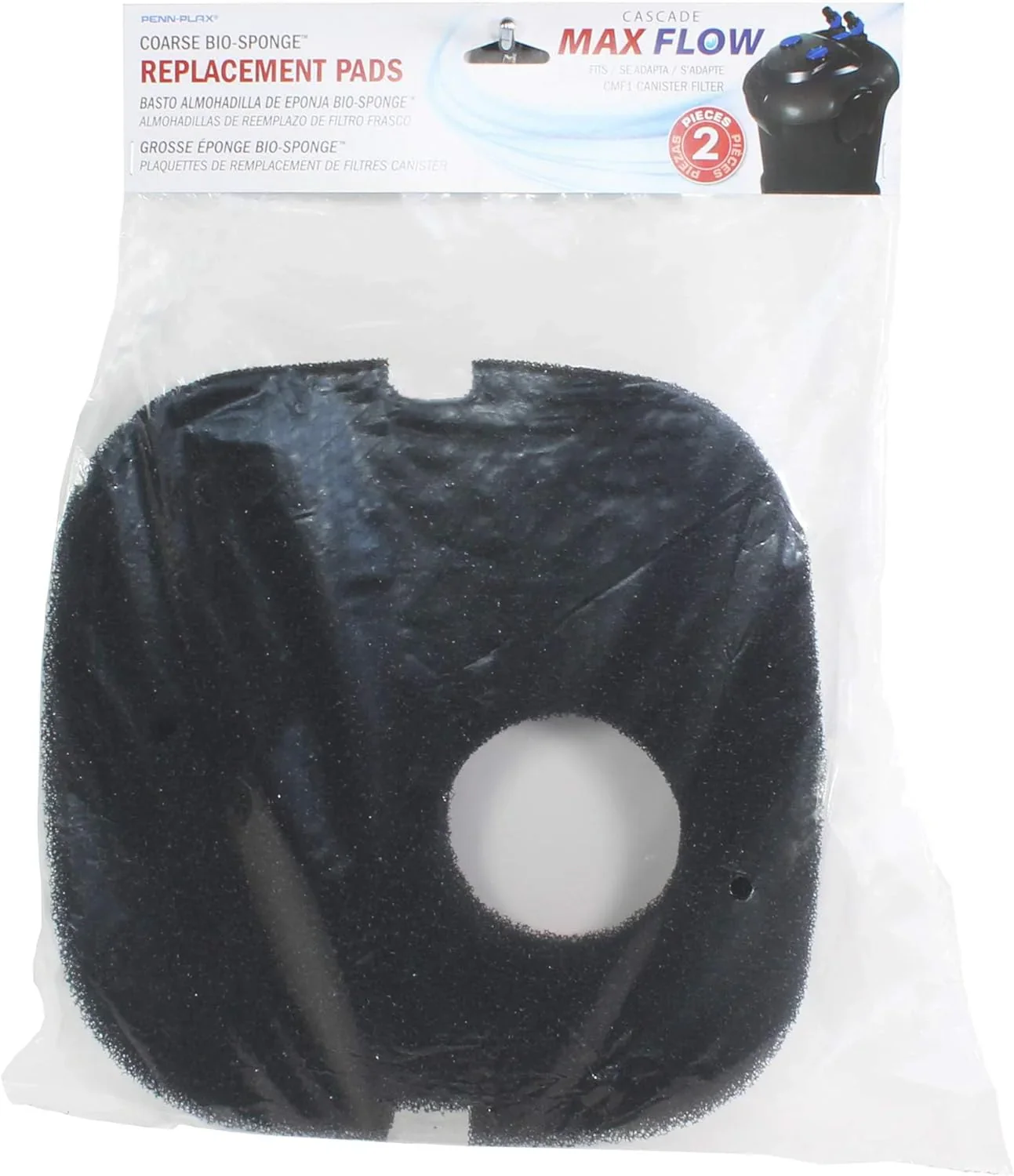 Cascade Max Flow Aquarium Canister Filter – Great for Extra Large Fish Tanks – Perfect for 250+ Gallon Aquariums – 820 Gallons per Hour (GPH)