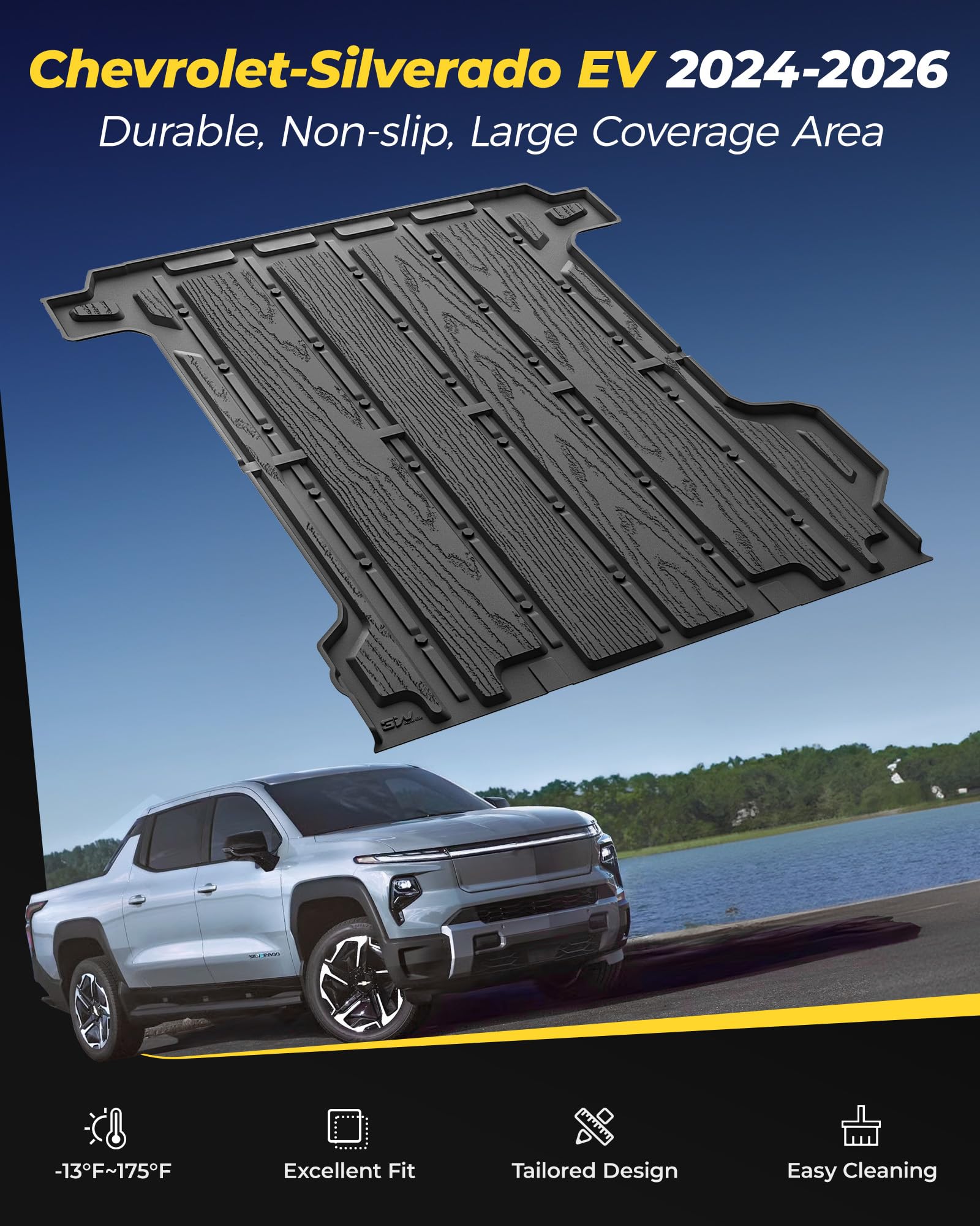3W Trunk Bed Mat for 2024-2026 Silverado EV/Sierra EV