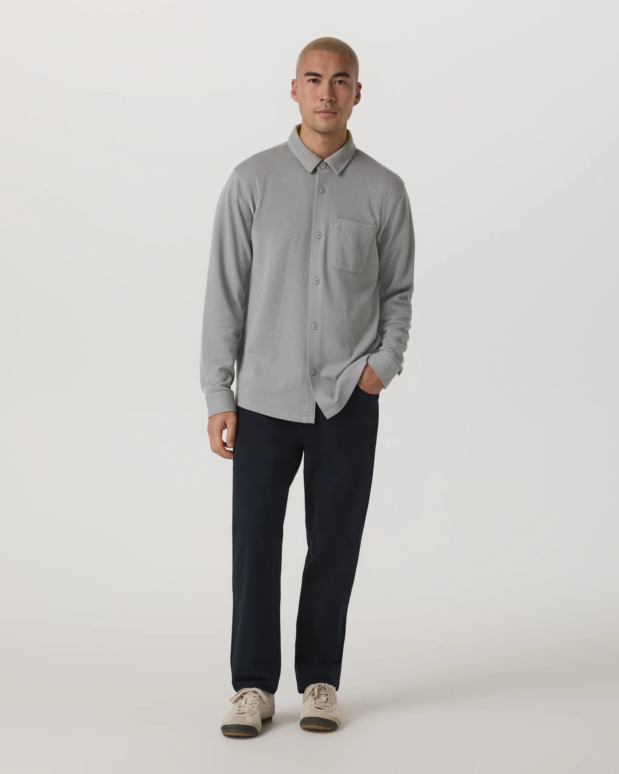 Long Sleeve Jeffreys Button Down Overshirt - Vuori Warehouse Sale​