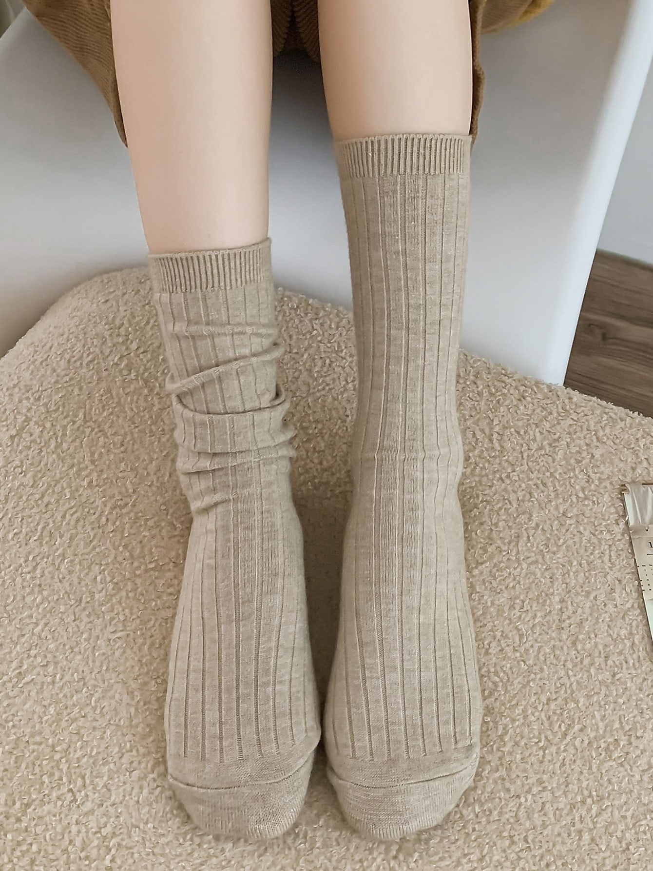 Solid Crew Socks