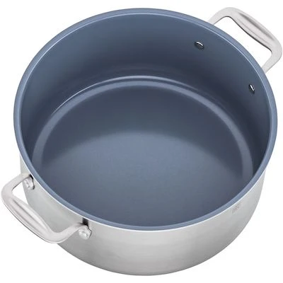 8qt Dutch Oven With Glass Lid Non Stick Ceramic Coating