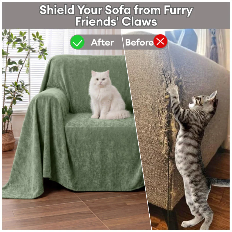 Soft and Waterproof Scratch-Resistant Non-Linting Throw Armchair Cover