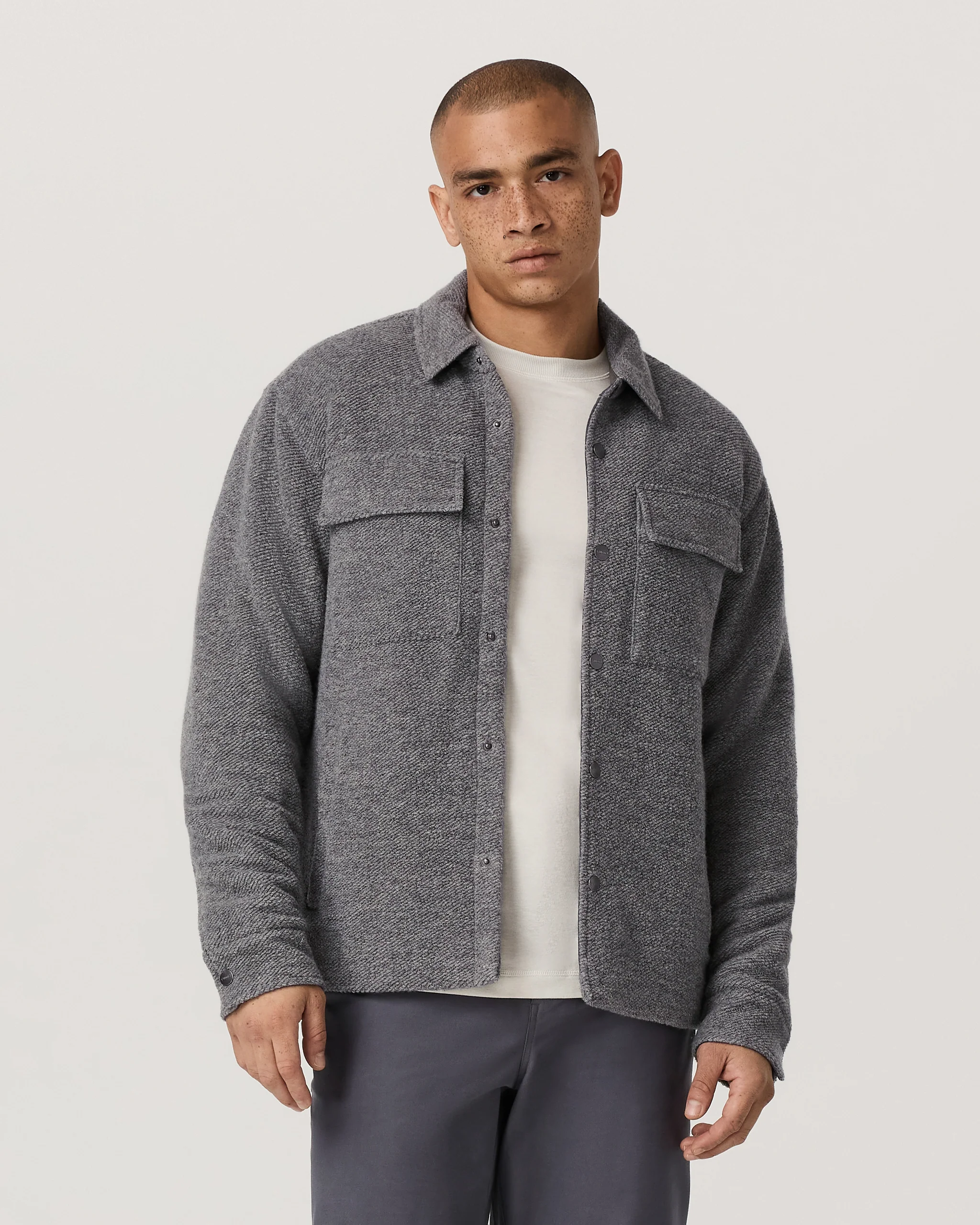 Plymouth Wool Shirt Jacket - Vuori Warehouse Sale​