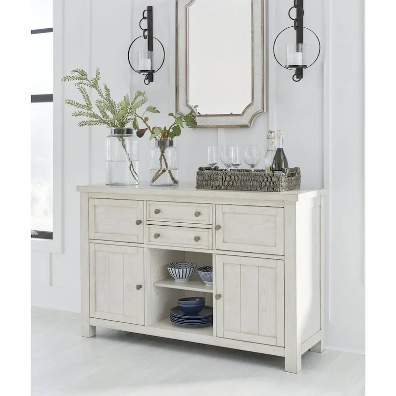 Robbinsdale Antique White Dining Server by Signature Design by Ashley - Dimensions: 56W x 18D x 36.13H