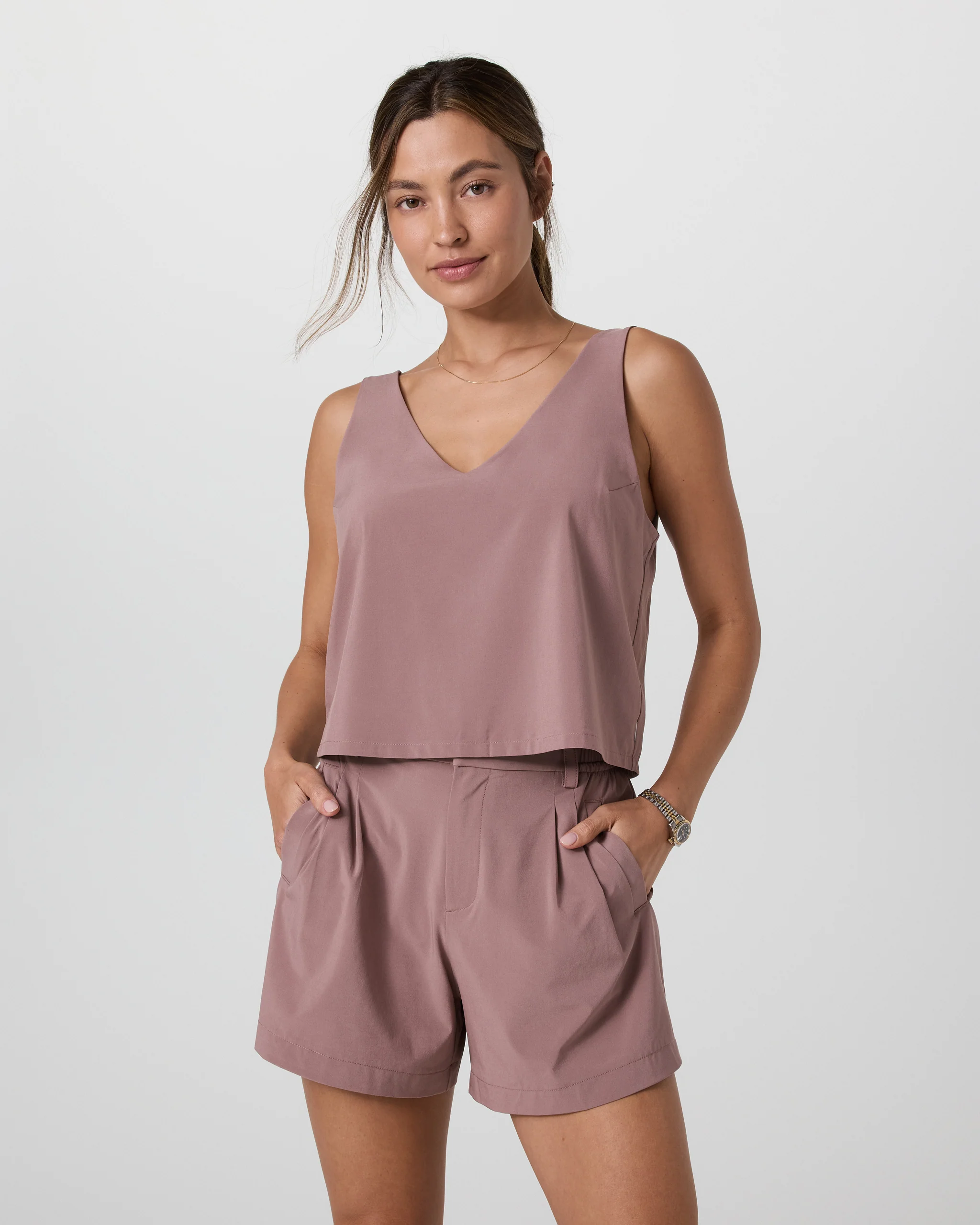 Villa Cropped Tank - Vuori Warehouse Sale​