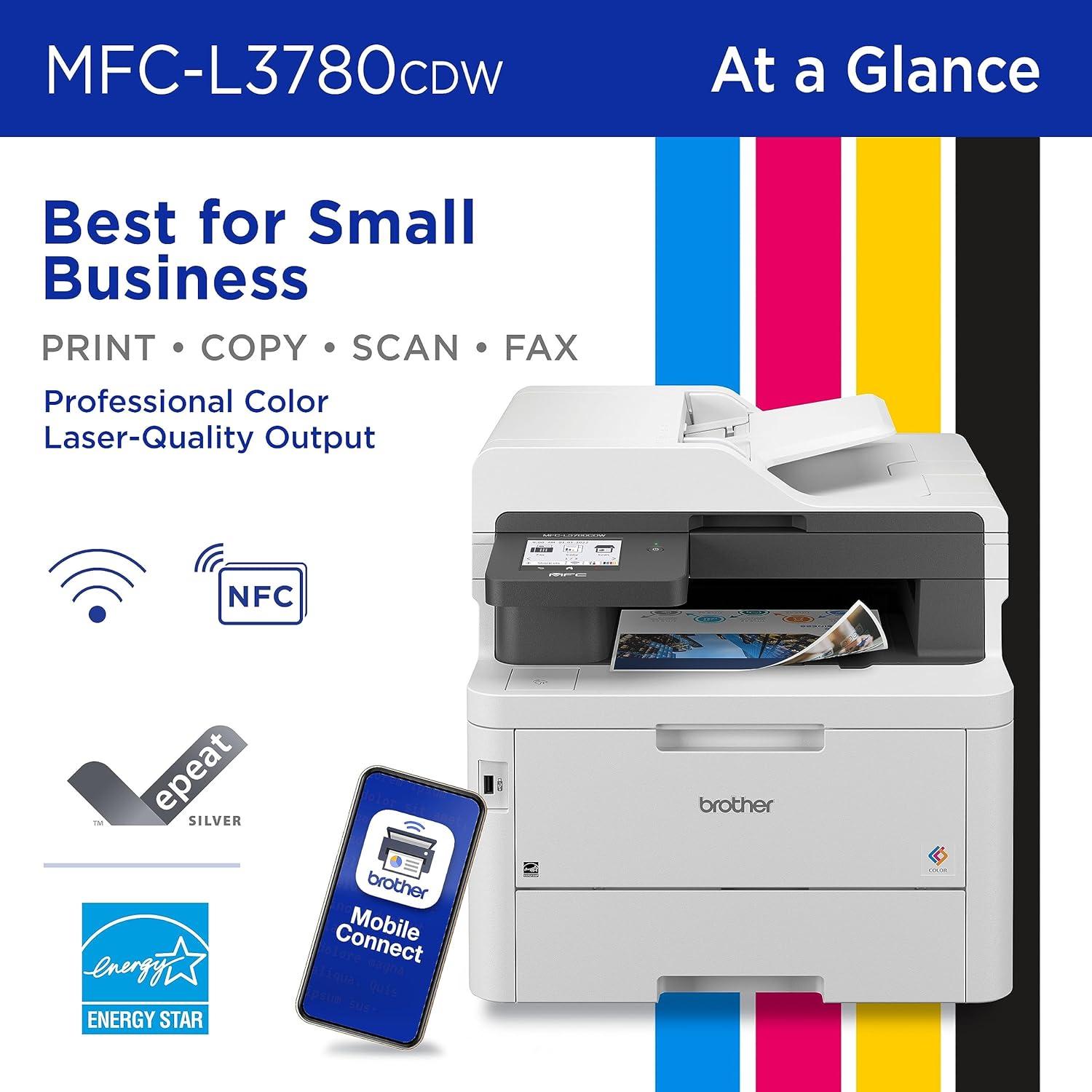 BROTHER MFC-L3780CDW Wireless Color All-In-One Printer