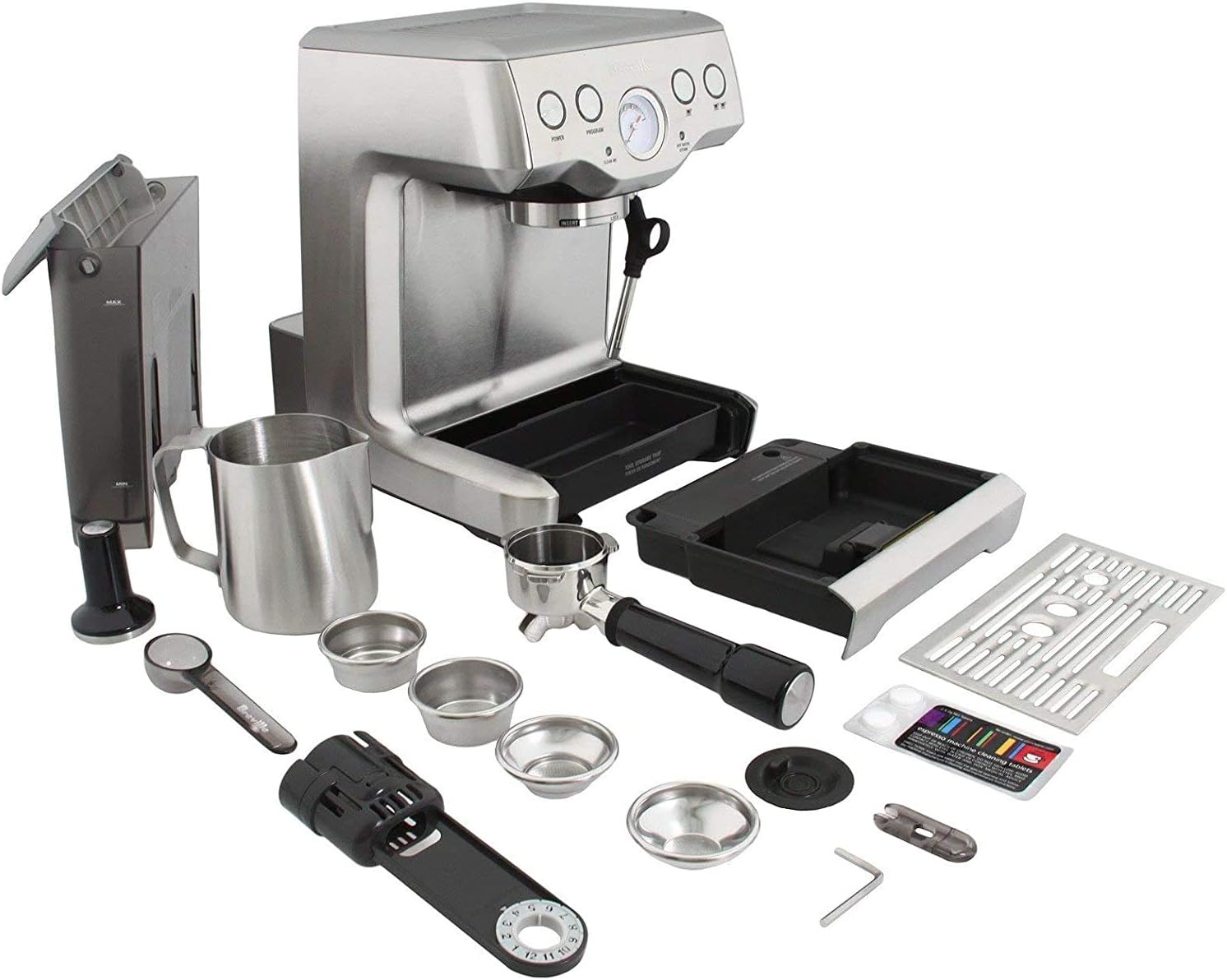 BREVILLE Infuser Espresso Machine BES840XL - Brushed Steel