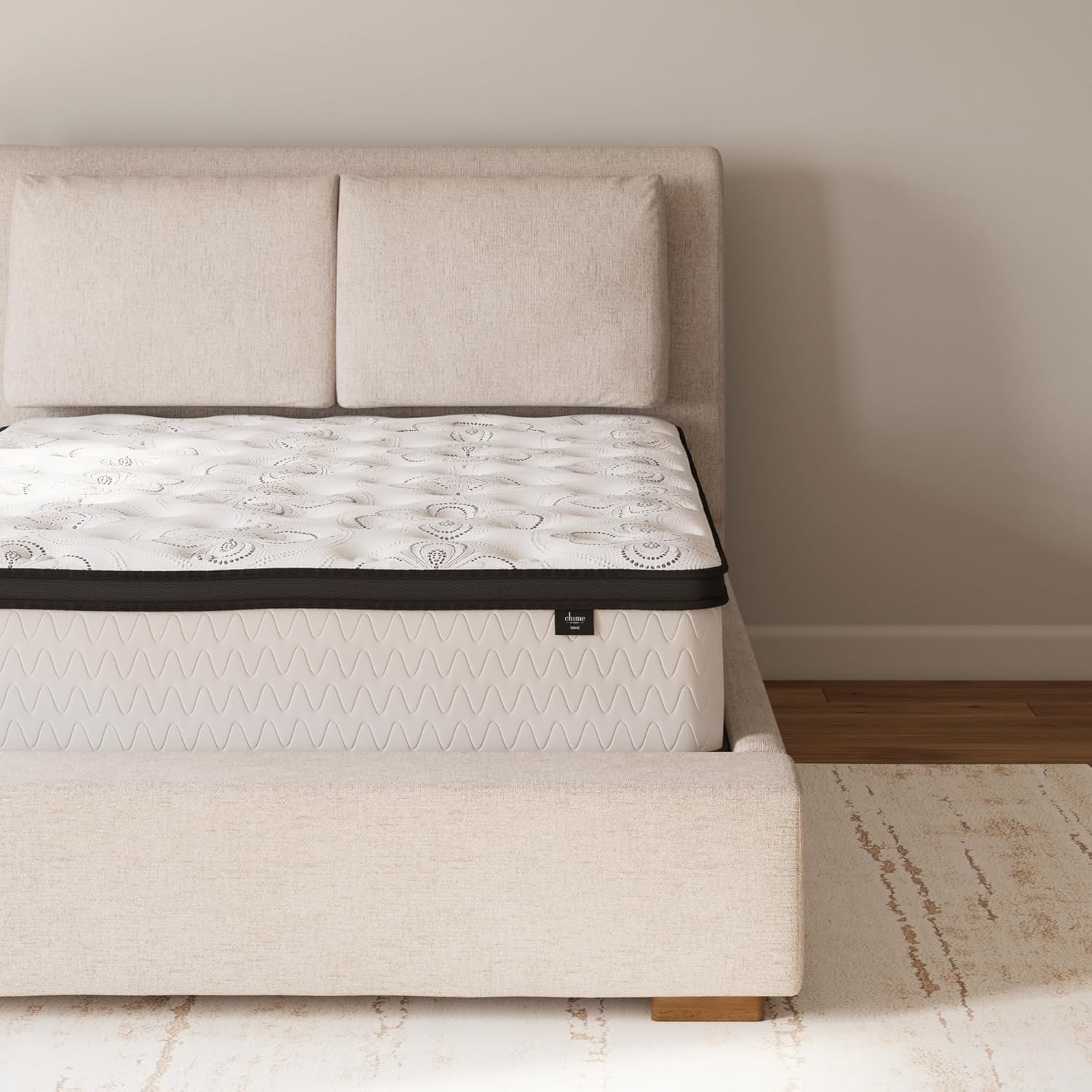 SIGNATURE DESIGN BY ASHLEY Queen Size Chime 12 Inch Hybrid Mattress with Cooling Gel